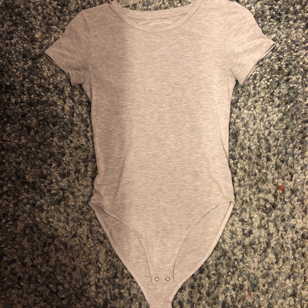American Eagle Gray Bodysuit